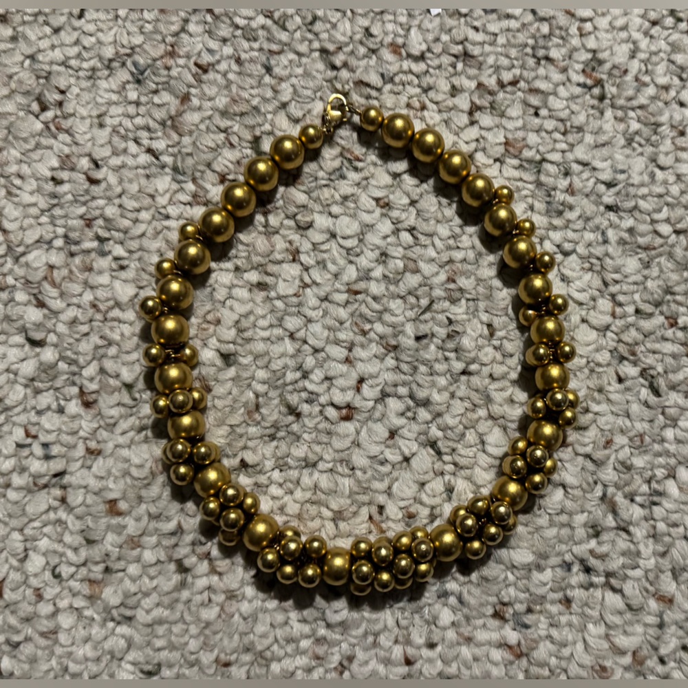 Vintage Donna Karan Gold-Tone Beaded Necklace